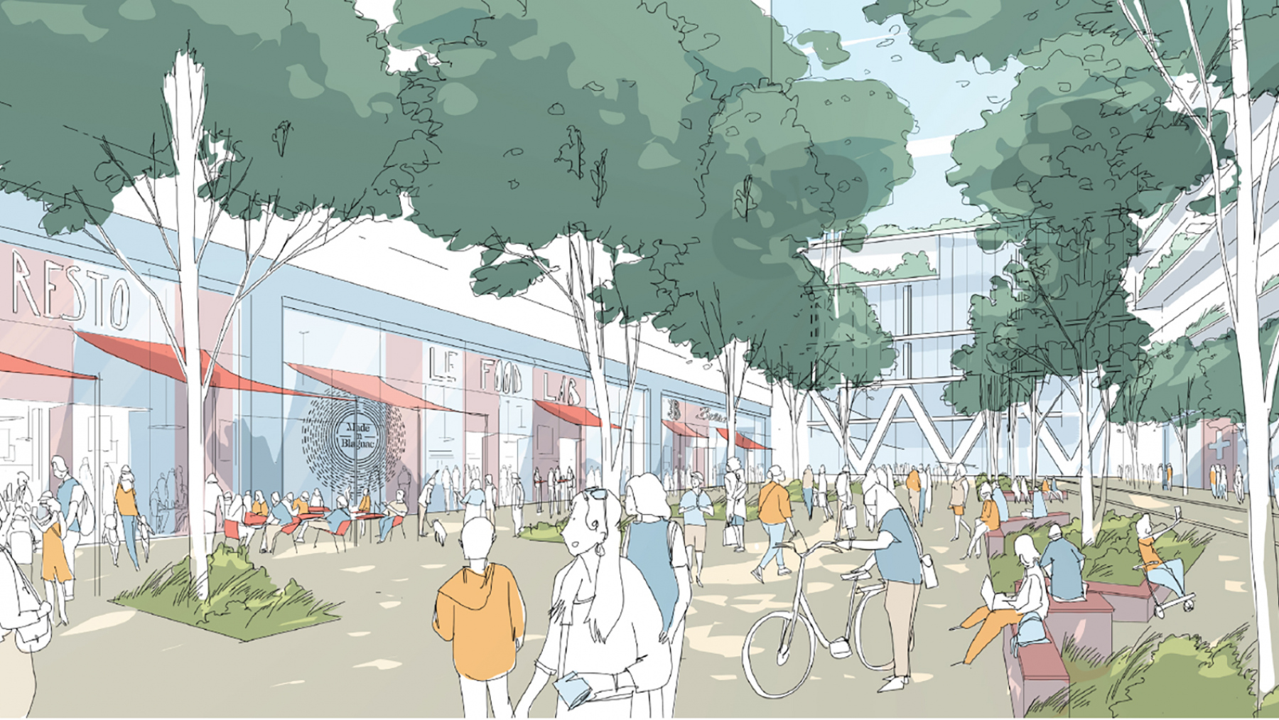 Illustration - Un nouveau quartier sur le site ABA