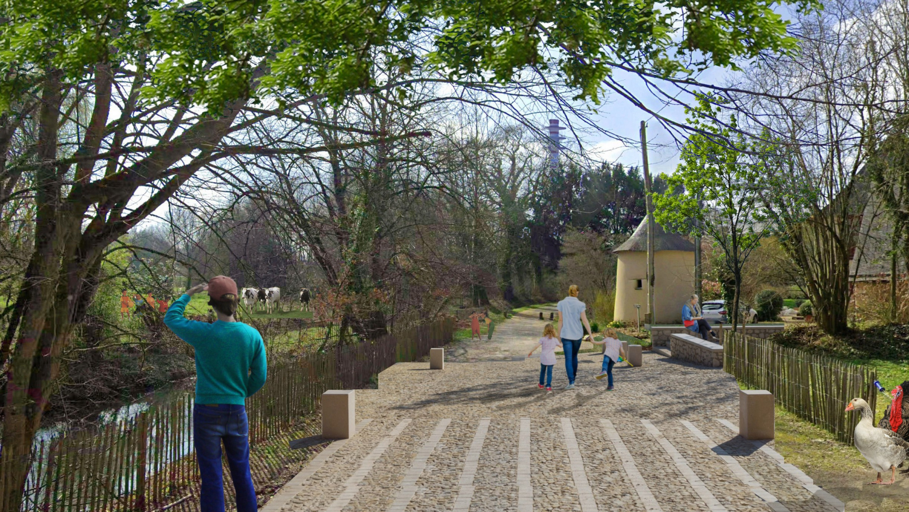 Illustration - Des aménagements délicats au cœur du futur parc de Bellefontaine : Tout est déjà là