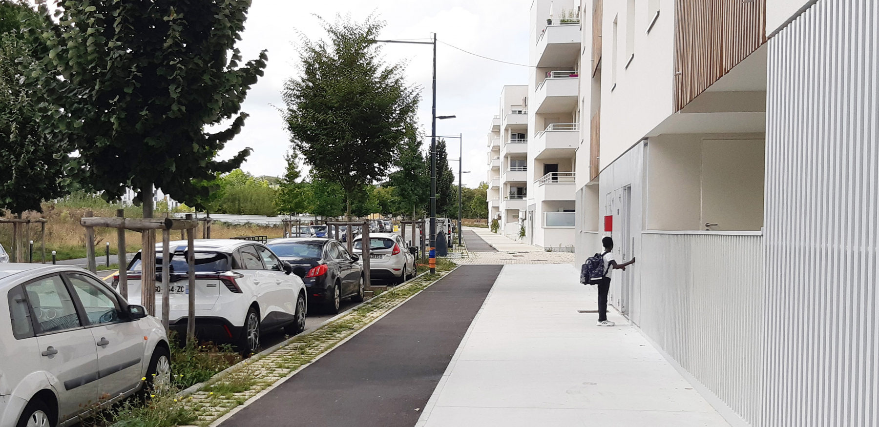 Illustration - L'avenue des Champs Blancs, en septembre 2023