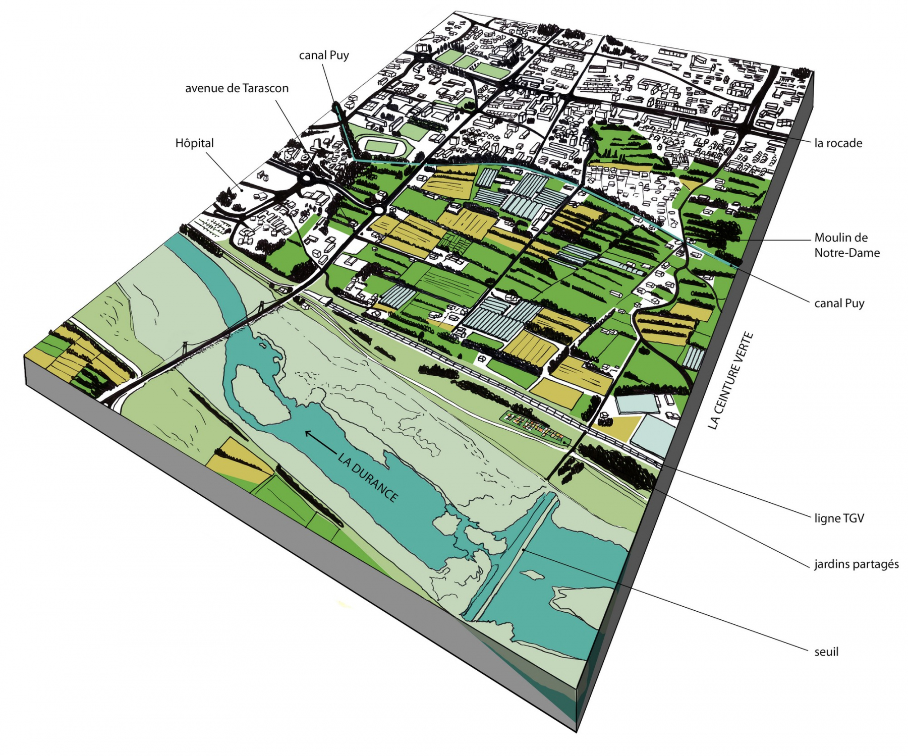 Illustration - Les fondations du paysage à Avignon