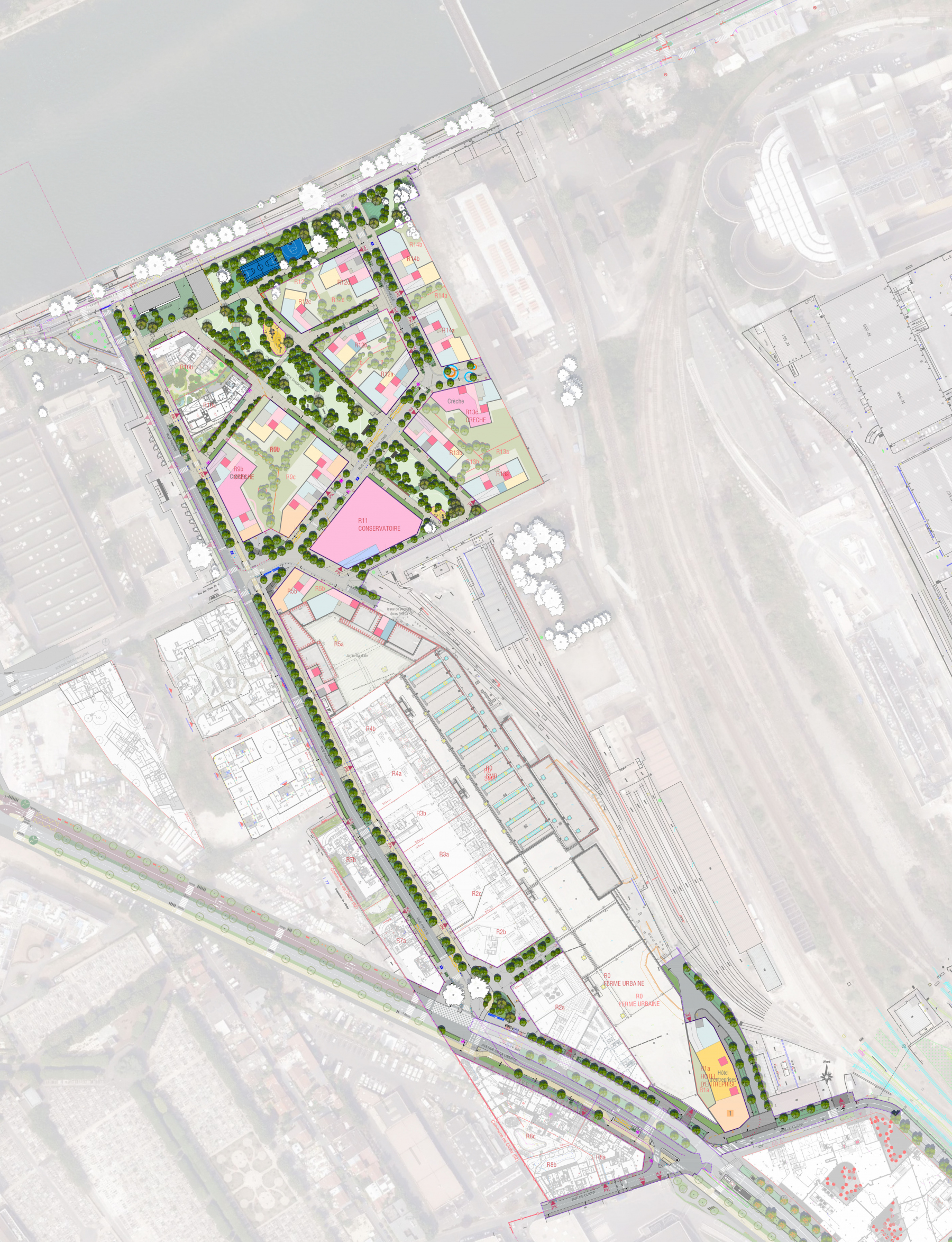 Illustration - Plan des aménagements du secteur 6