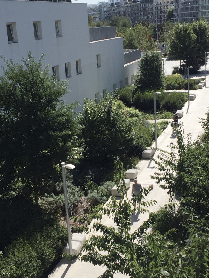 Illustration - Cheminement depuis la passerelle