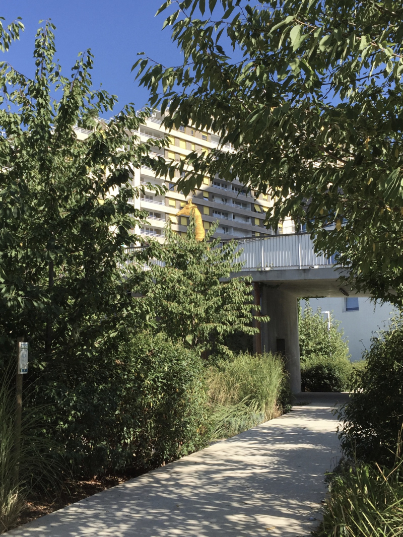 Illustration - Passage sous la passerelle