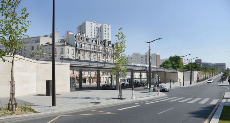 Illustration - Le viaduc de la petite ceinture vu depuis le boulevard Masséna