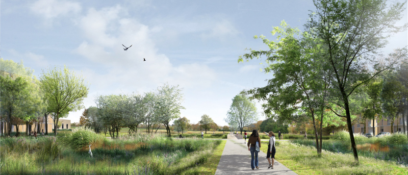 Illustration - Perspective axe-est-ouest