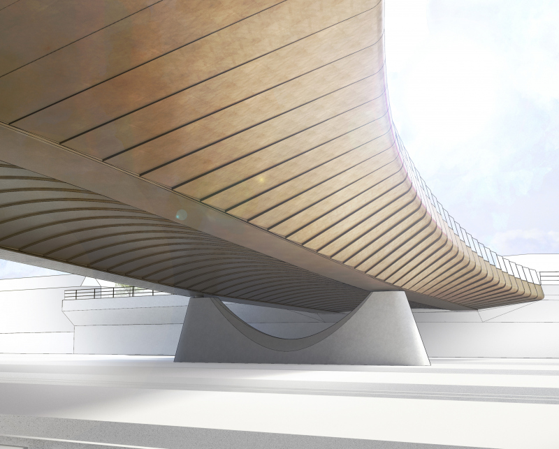 Illustration - Vue de la sous-face du pont