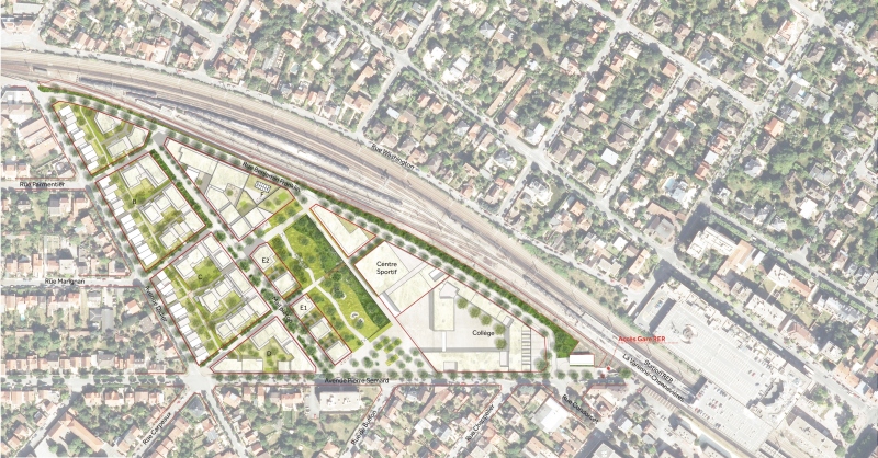 Illustration - Plan directeur du Jardin des Facultés (6,6ha)