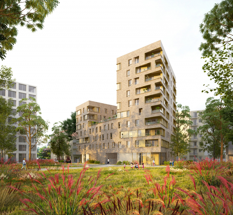 Illustration - Vue depuis le parc de l’église Saint-François de Sales d’Ambilly