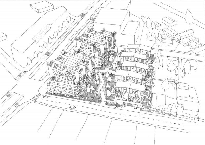 Illustration - Projet de mutation d’une des têtes d’îlot sur la rue Camille Pelletan