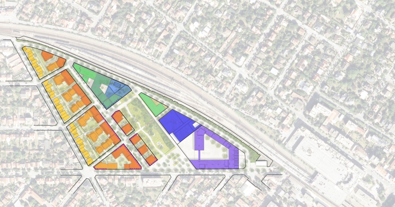 Illustration - Plan directeur du Jardin des Facultés (6,6ha)