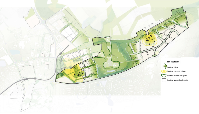 Illustration - Les différentes ambiances dans la ZAC