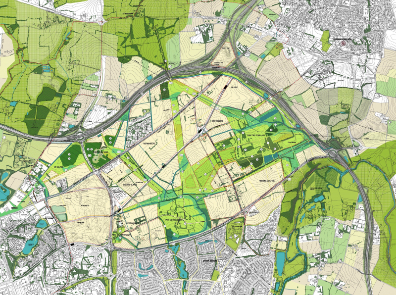 Illustration - Plan paysage à l’issue des études de définition- avril 2009