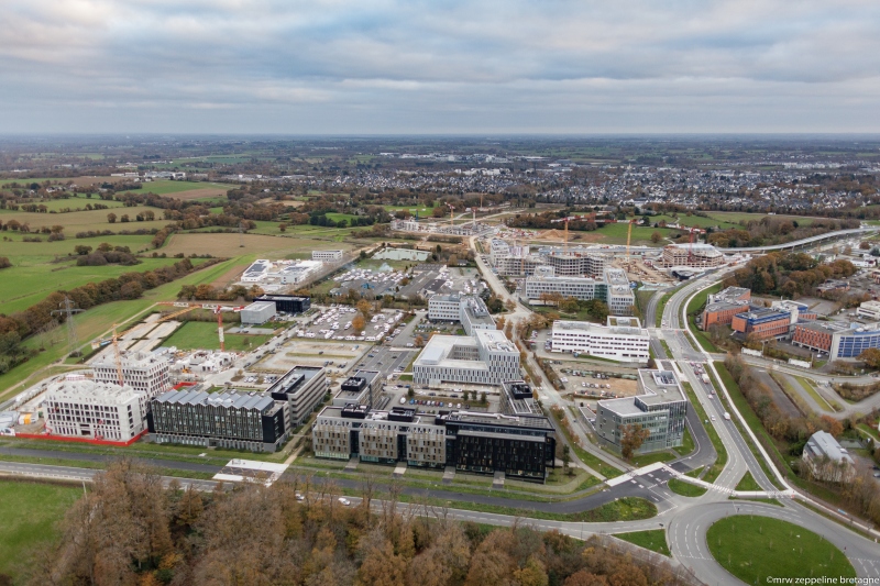 Illustration - Vue depuis le nord de la ZAC -secteur Champs Blancs