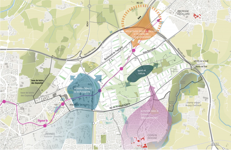 Illustration - Thématiques des activités et équipements à l’échelle de Viasilva