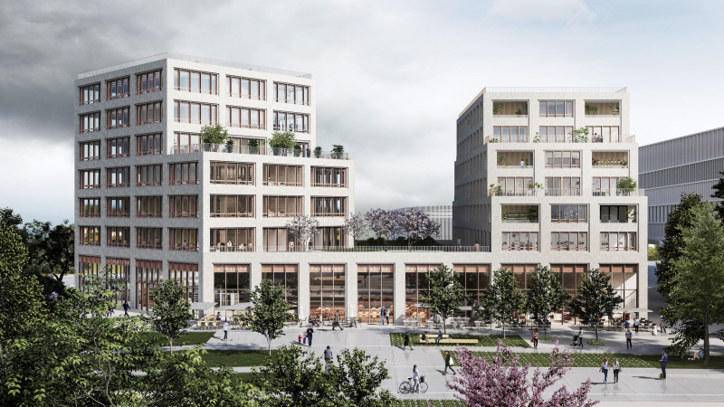 Illustration - Ilot B8 – Colivia, un immeuble mixte bureau, coliving, commerces, restauration et maison du projet face au métro