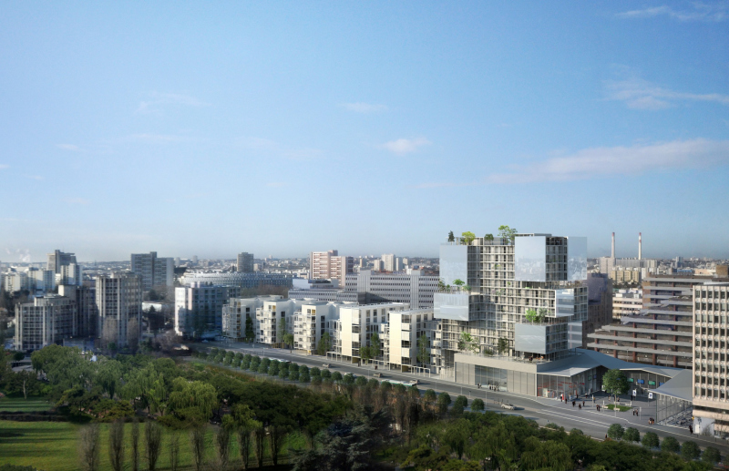 Illustration - Vue depuis l'hôpital Mondor