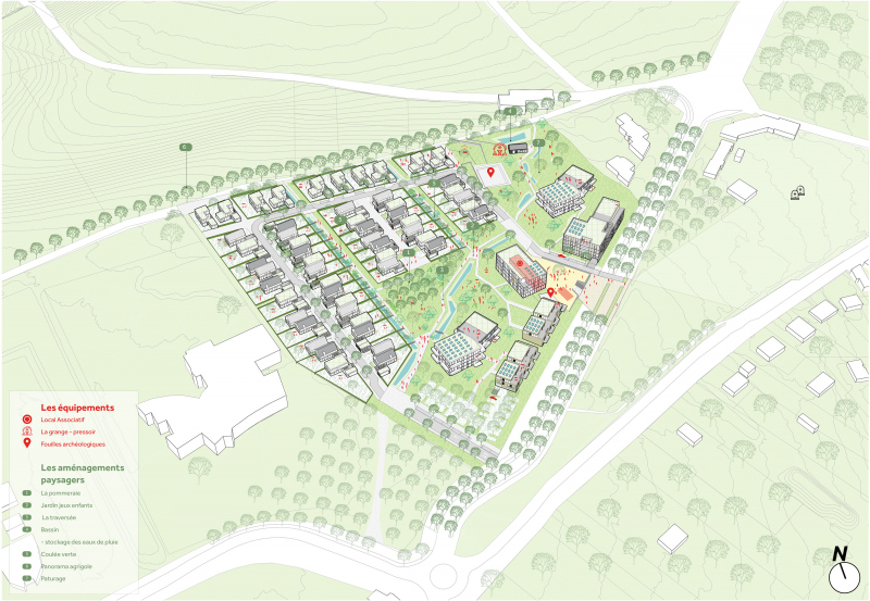 Illustration - Axonométrie du projet