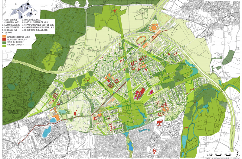Illustration - Plan d’ensemble à l’issue des études de définition- avril 2009