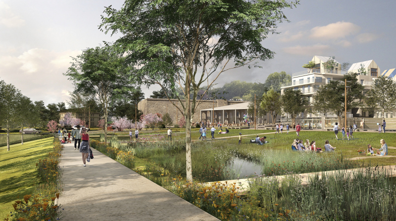 Illustration - Le parc du Vallon de l'Alzette, point de départ de tous les parcours