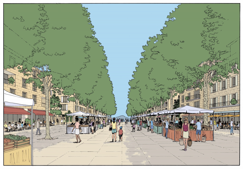 Illustration - Illustration du Cours de la Sainte Victoire