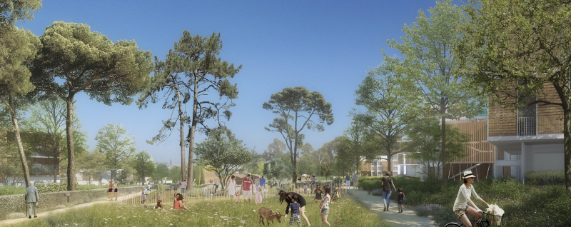 Illustration - Perspective sur la ferme urbaine