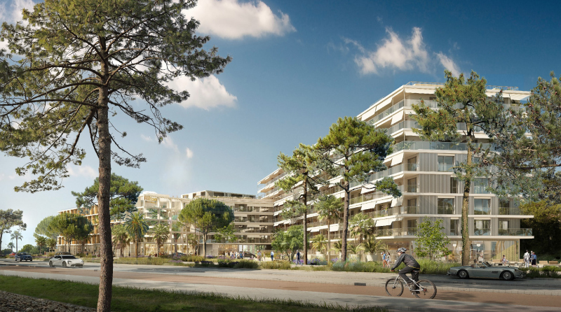 Illustration - Vue Sud-Est depuis la Route du Bord de Mer