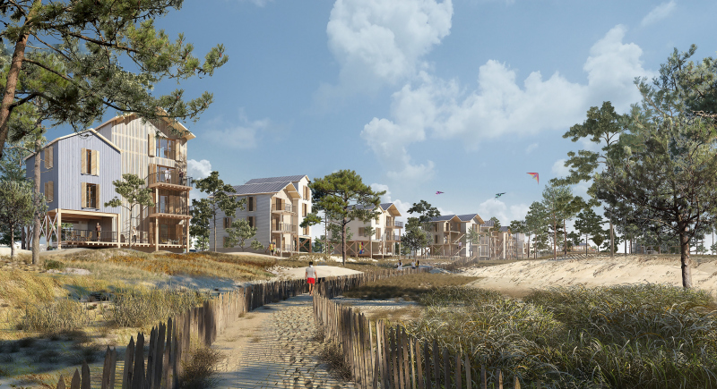 Illustration - Promenade depuis les dunes - Perspective ©BY ENCORE