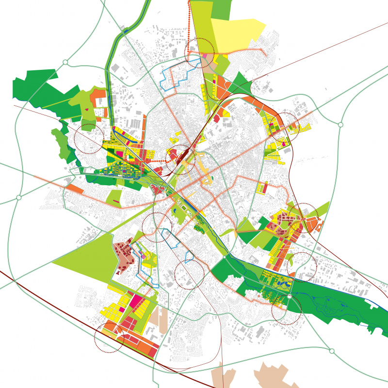 Illustration - Un développement équilibré contenu dans la tâche urbaine