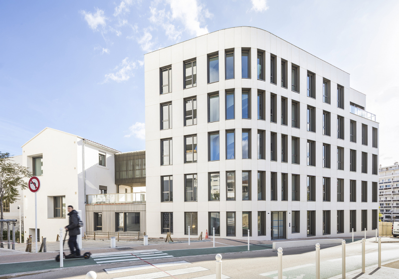 Illustration - Vue sur le bâtiment principal extension neuve-©Sergio Grazia