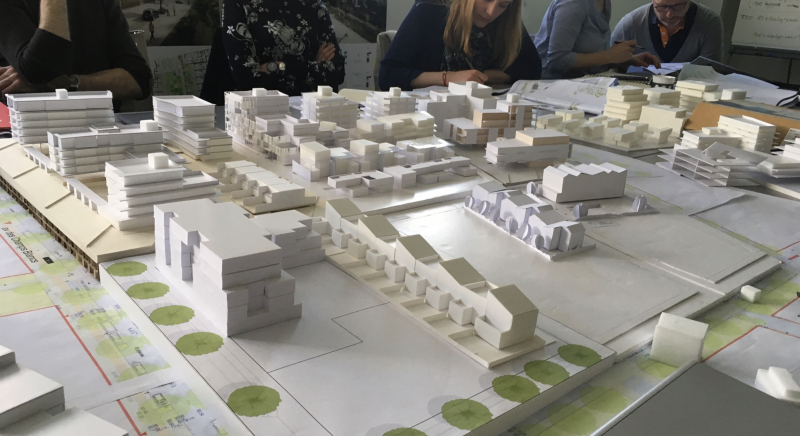 Illustration - Maquette d’étude en cours de constitution en workshop