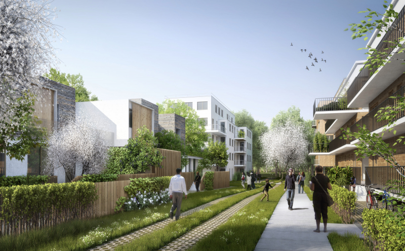 Illustration - Les venelles piétonnes vers le parc de Boudebois