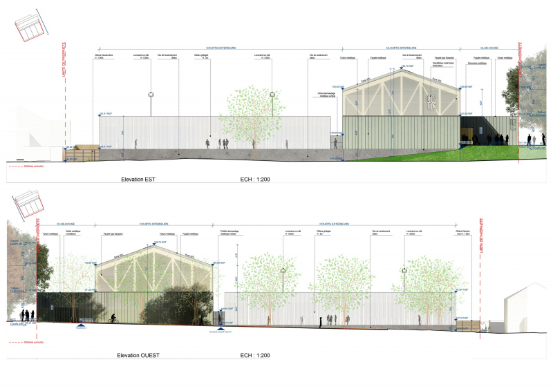 Illustration - Façade Est et Ouest