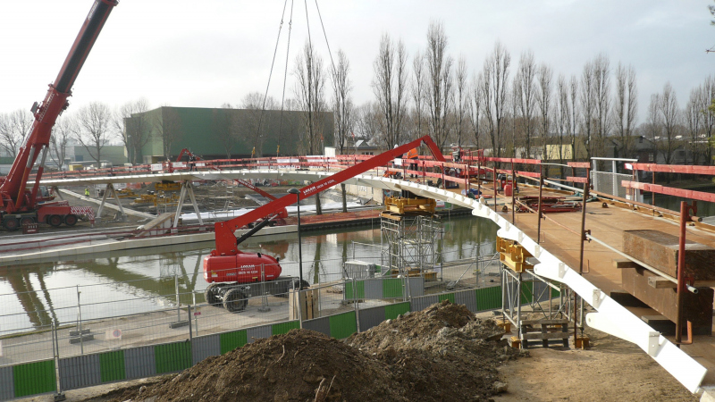 Illustration - Le caisson avant mise en place des haubans