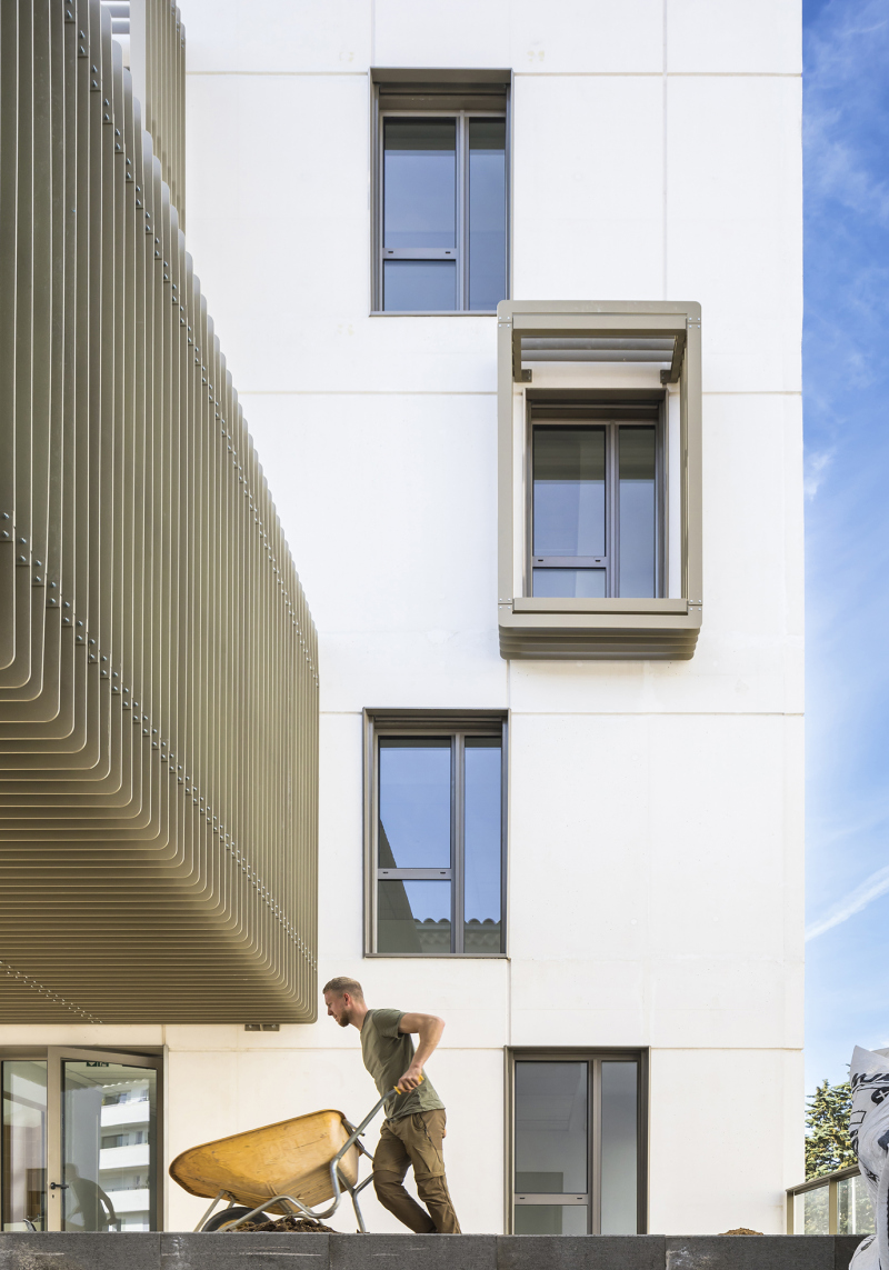 Illustration - Passerelle et pignon de l’extension ©Sergio Grazia