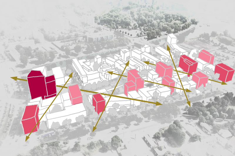 Illustration - Croquis axonométrique de principe volumétrique