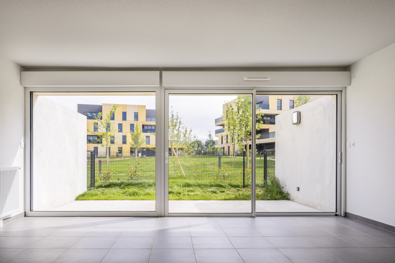 Illustration - Vue intérieure des villas