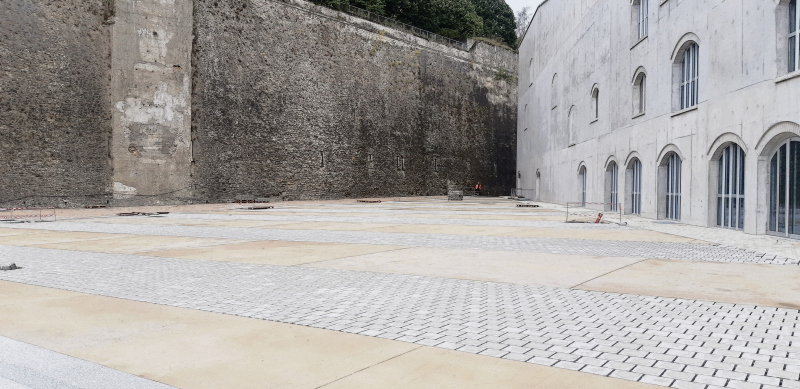 Illustration - Le parvis de l’Arche en cours de chantier