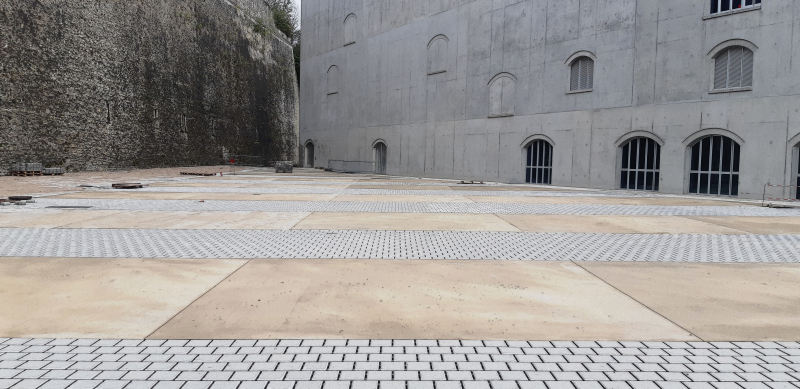 Illustration - Le parvis de l’Arche en cours de chantier