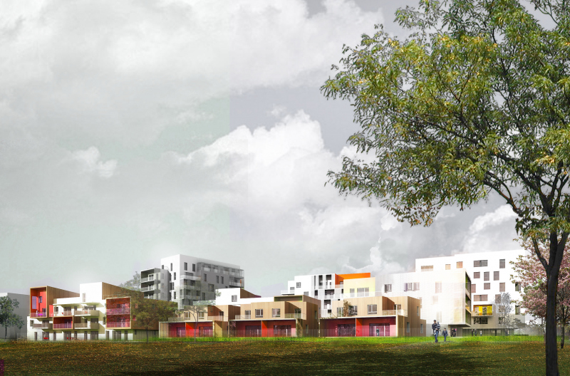 Illustration - Bordeaux - Écoquartier Ginko - Ilot B2.1 - Elya