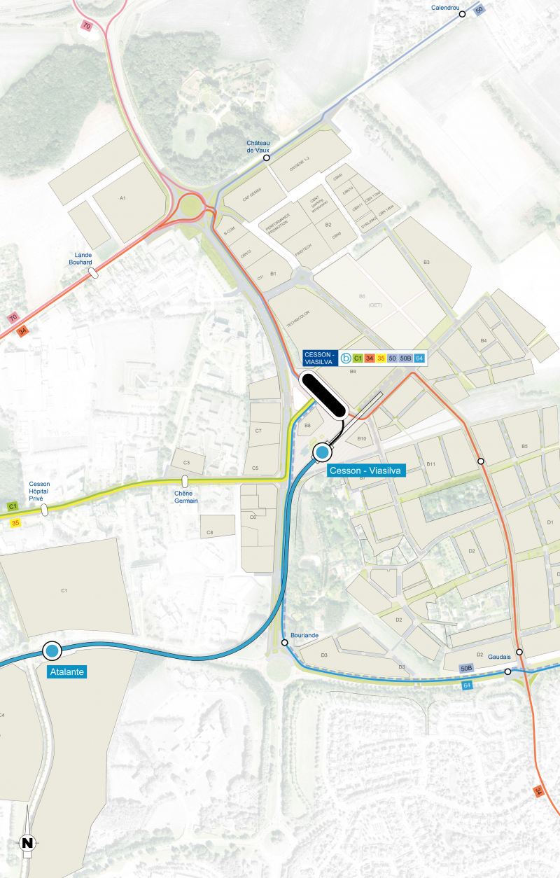Illustration - Plan des lignes de bus et métro