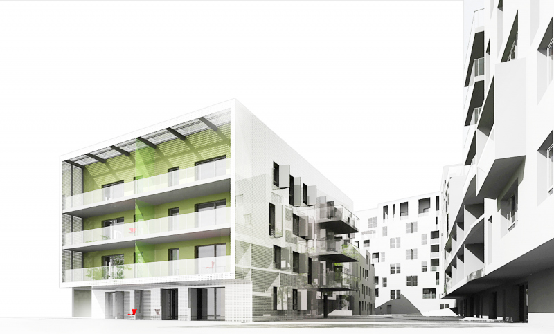 Illustration - Bordeaux - Écoquartier Ginko - Ilot B2.1 - Elya