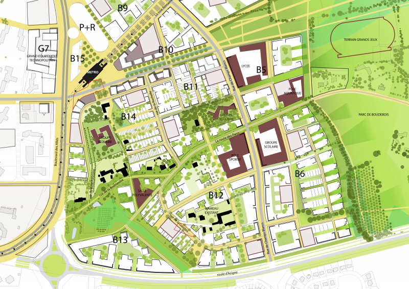 Illustration - Le travail sur la morphologie urbaine et un lien fort entre espace public et privé