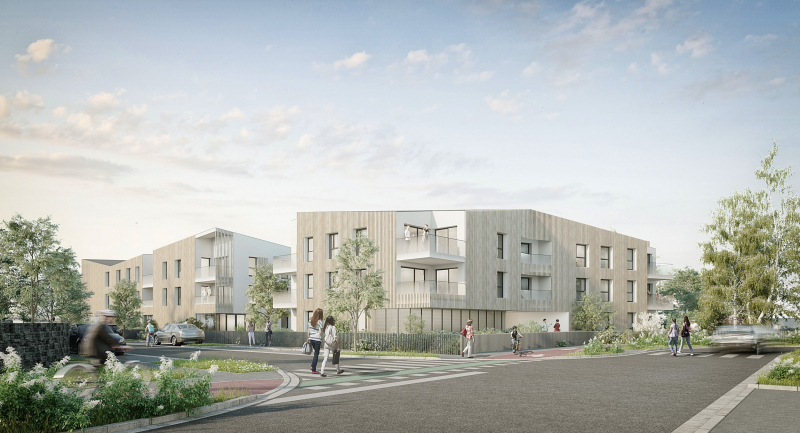 Illustration - Olivet - ZAC du Larry - Ilot B1 - Résidence L'Obione