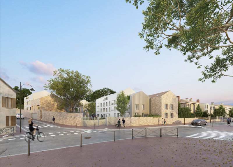 Illustration - Vue depuis l'angle entre la rue Verdun et la rue Pasteur