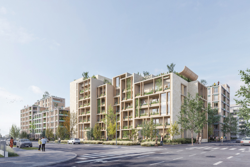 Illustration - Perspective depuis le Bd Marcel Sembat