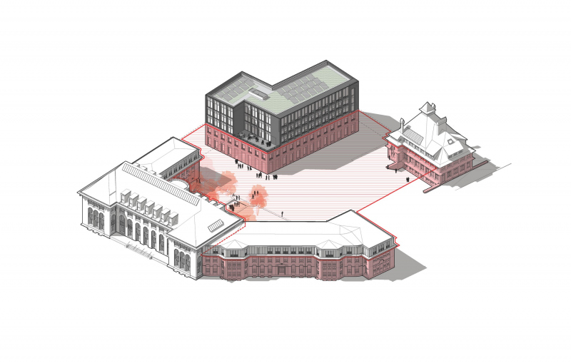 Illustration - Principe du socle / rapport architecture et contexte