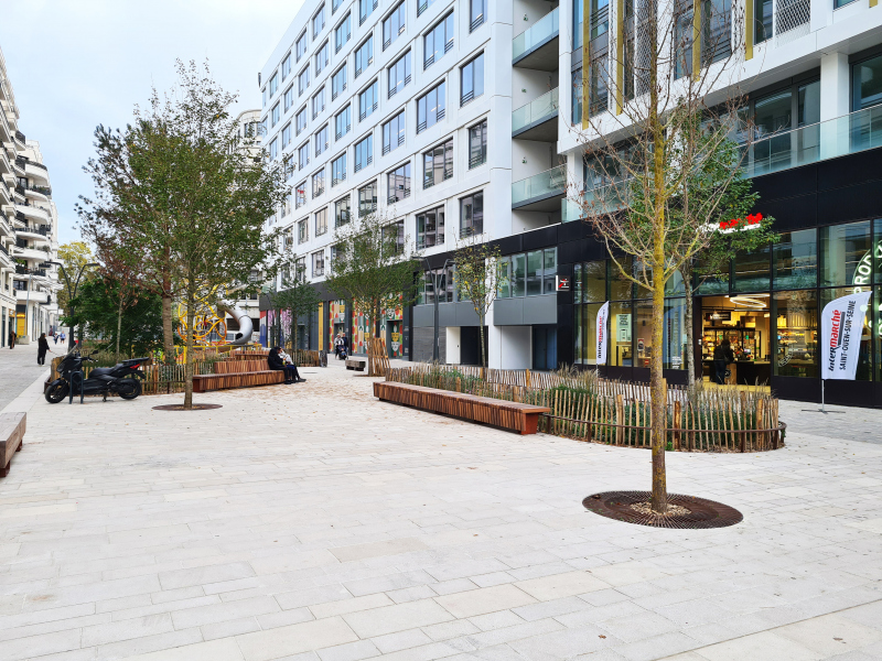 Illustration - La première section livrée du cours des Lavandières, en octobre 2022