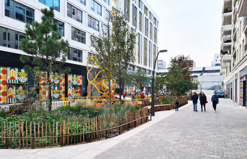 Illustration - La première section livrée du cours des Lavandières, en octobre 2022