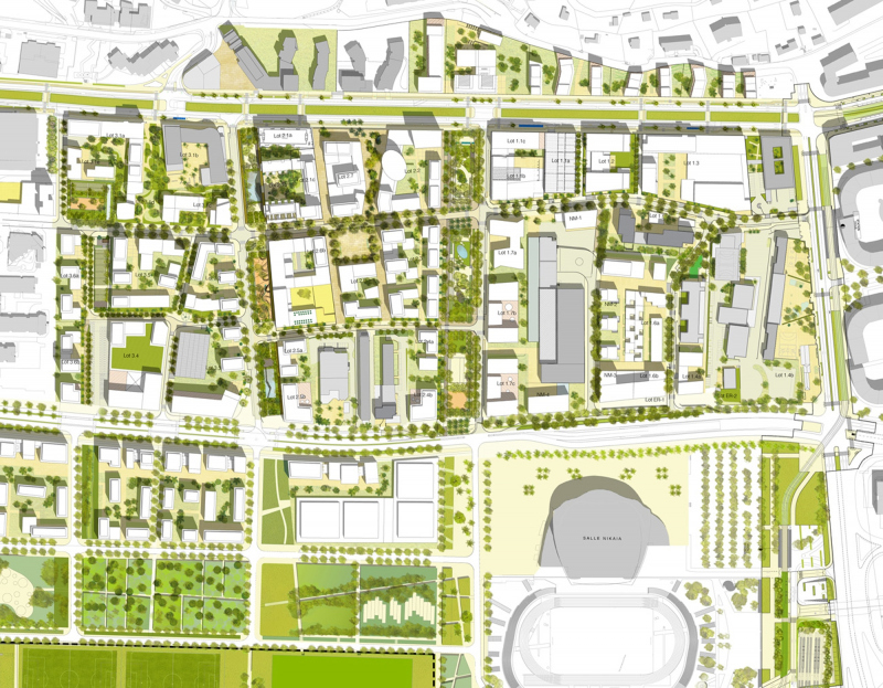 Illustration - Plan des aménagements du quartier