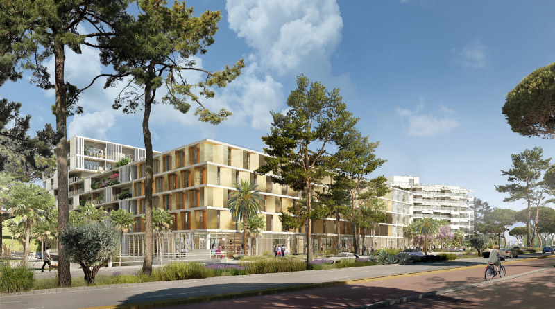 Illustration - Vue Sud-Ouest depuis la Route du Bord de Mer